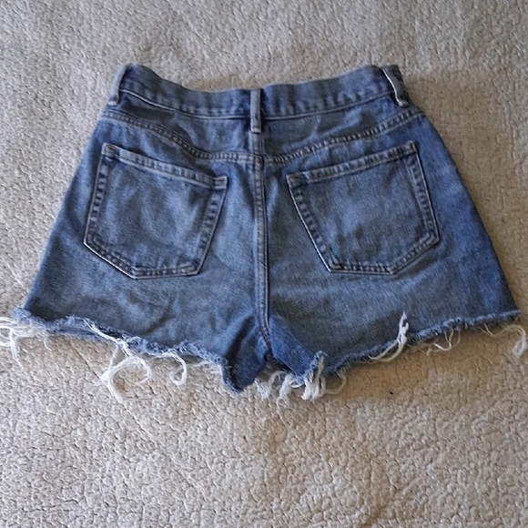 PacSun Light Blue Ripped Jean Shorts - Picture 7 of 7